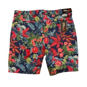 RLX Ralph Lauren Tailored Fit Golf Shorts Floral Water Repellent Size 36